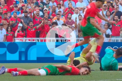 La singular falta contra el árbitro Tantashev que lo sacó del España vs. Marruecos