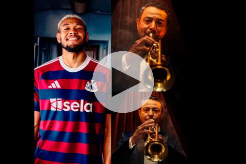 (VIDEO) ¡Buena 'Maestrito! Solano aparece en presentación de nueva indumentaria del Newcastle