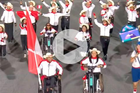 (VIDEO) ¡Por todo lo alto! Así desfiló la delegación peruana en la inauguración de los Juegos Paralímpicos