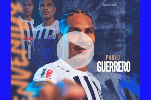 (VIDEO) Se hizo oficial: Paolo Guerrero fue anunciado como nuevo refuerzo de Alianza Lima