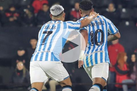(VIDEO) Racing triunfó a domicilio y escaló a la cima en Argentina