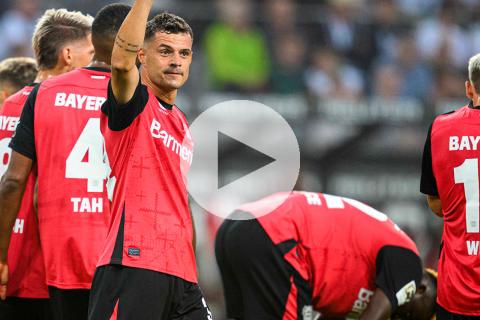 (VIDEO) Una pinturita: Xhaka anotó el primer gol de la Bundesliga