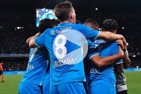 (VIDEO) Napoli ganó y escaló a la cima de la Serie A