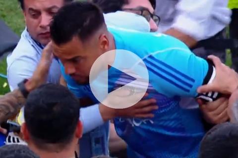 (VIDEO) Romero tras su cruce con plateísta: "Le pido disculpas al hincha de Boca"