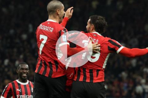(VIDEO) AC Milan goleó y ya está segundo en la Serie A