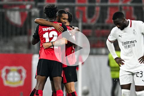 (VIDEO) Bayer Leverkusen venció por la mínima a Milan en la Champions League