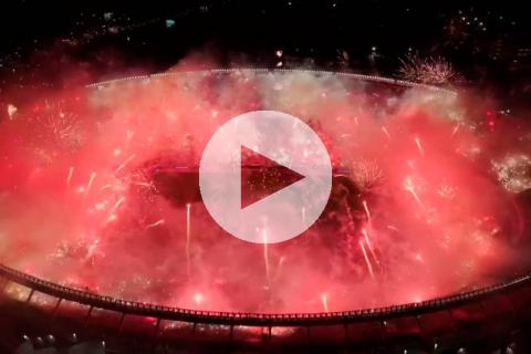 ¡Fiesta monumental! Así fue recibido River Plate en la Copa Libertadores