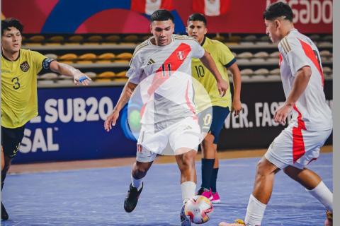 (VIDEO) Selección Sub-20 de Futsal igualó ante Ecuador