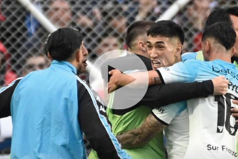 (VIDEO) Racing remontó ante San Lorenzo y sigue en la pelea por la liga argentina