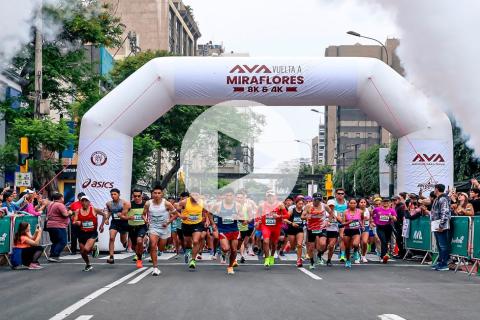 ¡Éxito total! Más de seis mil participantes hubo en Carrera 'AVA Vuelta a Miraﬂores'