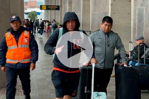 Christian Cueva arribó al Cusco para unirse a los trabajos de Cienciano