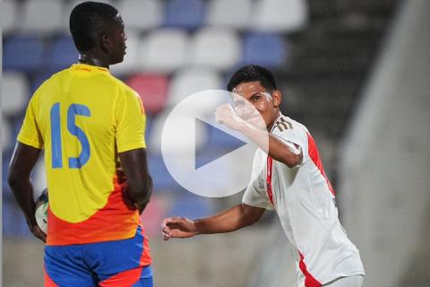 (VIDEO) Perú igualó ante Colombia previo al Sudamericano Sub-20