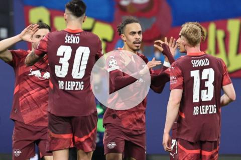 (VIDEO) RB Leipzig logró su primer triunfo en fase de liga de Champions