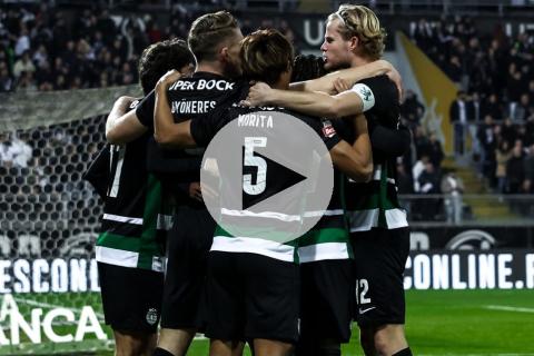 (VIDEO) Vitória Guimaraes y Sporting de Lisboa empataron 4-4