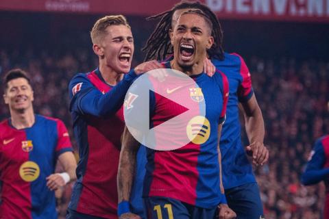 (VIDEO) Barcelona goleó a domicilio y quedó cerca de la cima
