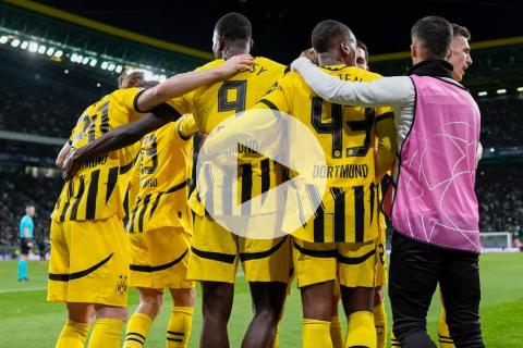 (VIDEO) Dortmund goleó en Portugal y 'acaricia' los octavos de la Champions