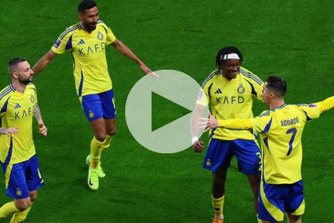 (VIDEO) Con doblete de Cristiano, que alcanzó 923 goles, Al Nassr goleó en la Champions de Asia