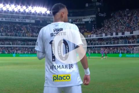 (VIDEO) Y un día regresó: Neymar volvió a jugar para Santos luego de 12 años