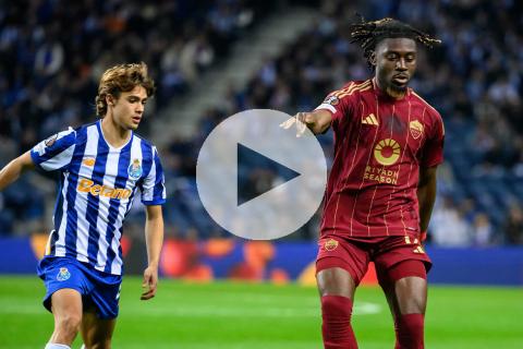 (VIDEO) Porto y Roma igualaron en la ida de los playoffs de la Europa League