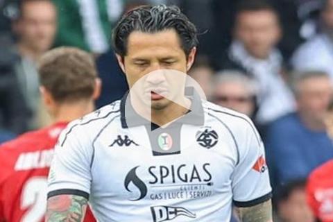 Gianluca Lapadula erró un penal en el empate de Spezia ante Cesena