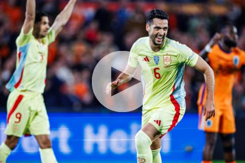 Mikel Merino héroe: España igualó con Países Bajos en los descuentos y dejó todo abierto