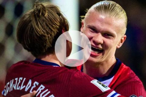 (VIDEO) Con gol de Haaland, Noruega lidera su grupo en Clasificatorias de Europa