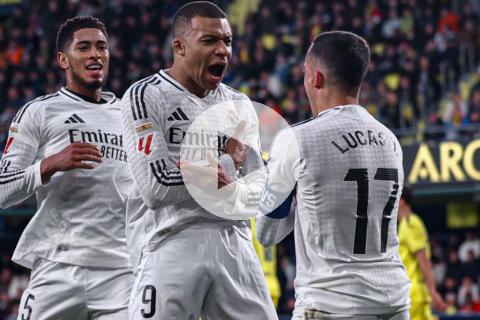 Mbappé brilló en triunfo del "puntero" Real Madrid ante Villarreal