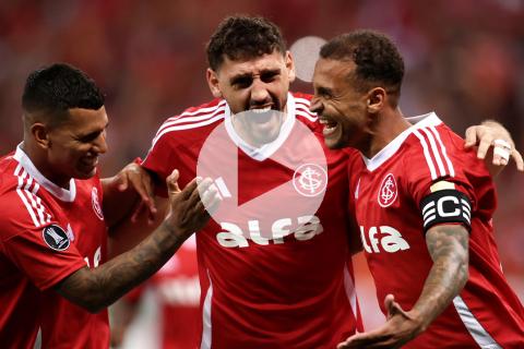 (VIDEO) Internacional goleó a Atlético Nacional por la Copa Libertadores