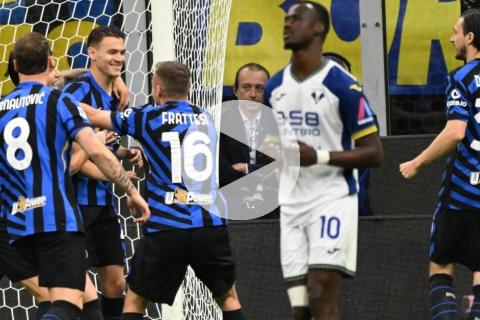 (VIDEO) Inter de Milán venció a Hellas Verona y sigue en la pelea por el título de Serie A