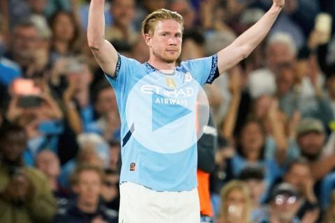 (VIDEO) Así fue la emotiva despedida de Kevin De Bruyne del Etihad Stadium
