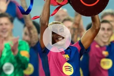 (VIDEO) FC Barcelona aseguró a su joya: Lamine Yamal renovó contrato hasta 2031