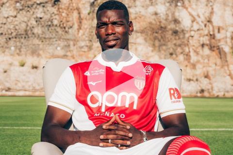 (VIDEO) ¡Vuelve al fútbol! Pogba firmó entre lágrimas su contrato con AS Mónaco