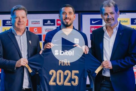 (VIDEO) ¡Y un día volvió a casa! Sergio Peña fue oficializado como refuerzo de Alianza Lima
