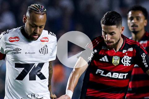 (VIDEO) Neymar le dio el triunfo por la mínima diferencia a Santos sobre Flamengo