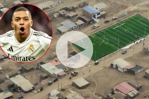 ¡Apoyando a los más necesitados! Fundación de Mbappé donó cancha de fútbol y un colegio a Perú