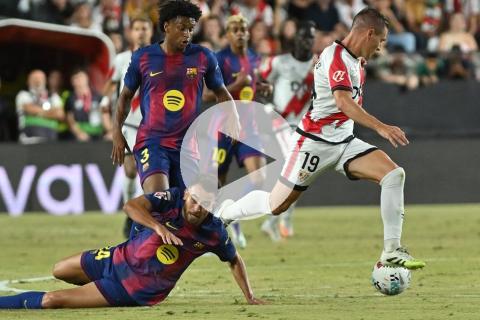(VIDEO) Barcelona no pudo sumar de a tres ante Rayo Vallecano