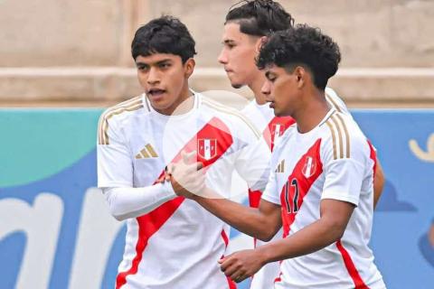 (FOTOS) Selección peruana Sub 18 venció por 3-1 a Guatemala en amistoso