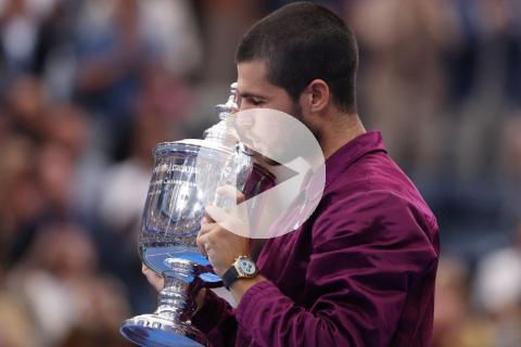 (VIDEO) Alcaraz conquistó el US Open y desplazó a Sinner como número 1° del ATP