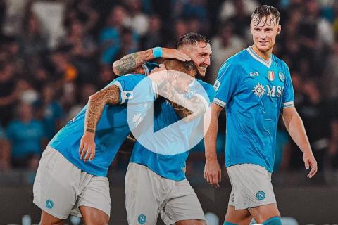 (VIDEO) Napoli ganó y quedó como único puntero en Italia