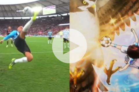 (VIDEO) Gremio elogió la salvada de Noriega al estilo de los "Supercampeones"