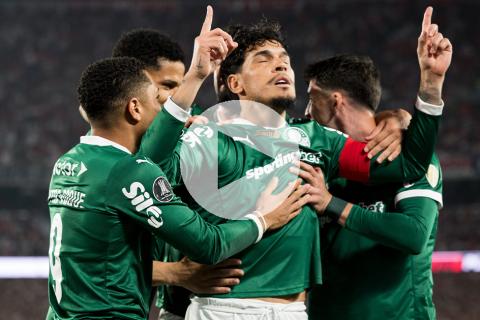 (VIDEO) Palmeiras venció a River Plate en la ida de los ‘cuartos’ de la Libertadores