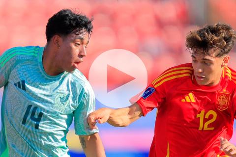 (VIDEO) España y México igualaron 2-2 en el Mundial Sub 20