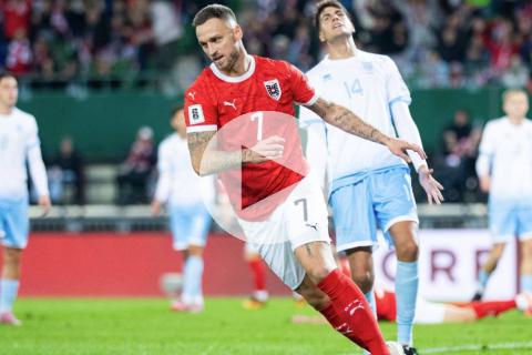 (VIDEO) ¡Rumbo al Mundial! Austria vapuleó 10-0 a San Marino y Arnautovic hizo historia