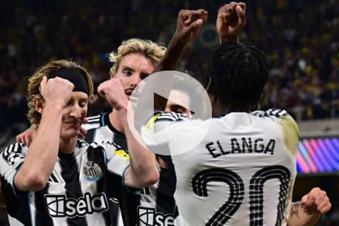 (VIDEO) ¡Goleó en Bélgica! Newcastle logró su primer triunfo en la Champions