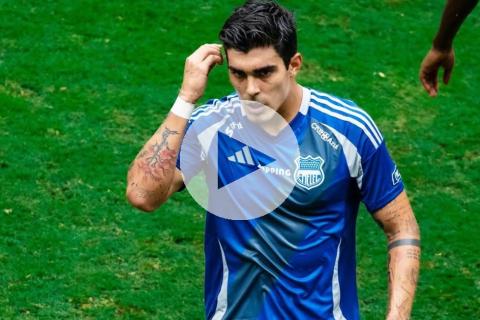 (VIDEO) Barco anotó y fue expulsado en caída de Emelec ante LDU por Copa de Ecuador