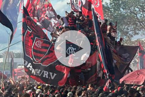 (VIDEO) ¡Una locura! Así despidieron a Flamengo antes de su viaje a Lima