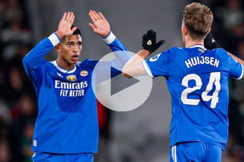 (VIDEO) Real Madrid salvó empate ante Elche y sigue líder en España