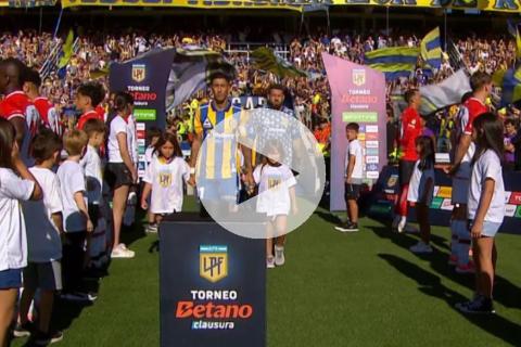 (VIDEO) ¡Polémico! Estudiantes le hizo el pasillo a Rosario Central, pero de espaldas