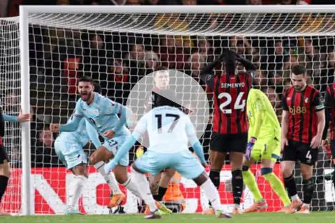 ¡Agónico! Con Oliver Sonne en cancha, Burnley rescató empate sobre la hora ante Bournemouth
