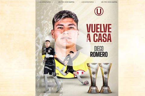 Diego Romero volvió a Universitario para reforzar el arco en la temporada 2026